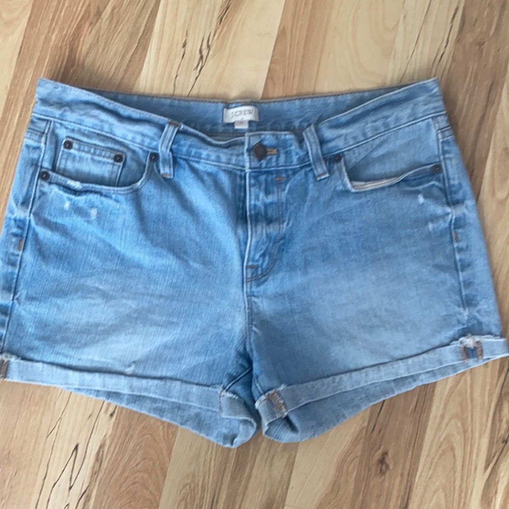 Light Wash Jean Shorts